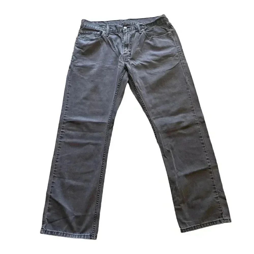 Levi’s Strauss Denim Jeans Black Gray #514 Straight Leg High Rise SZ 34 #1334